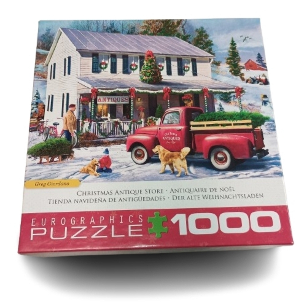 Eurographics 1000 Piece Christmas Antique Store Jigsaw Puzzle Greg Giordano